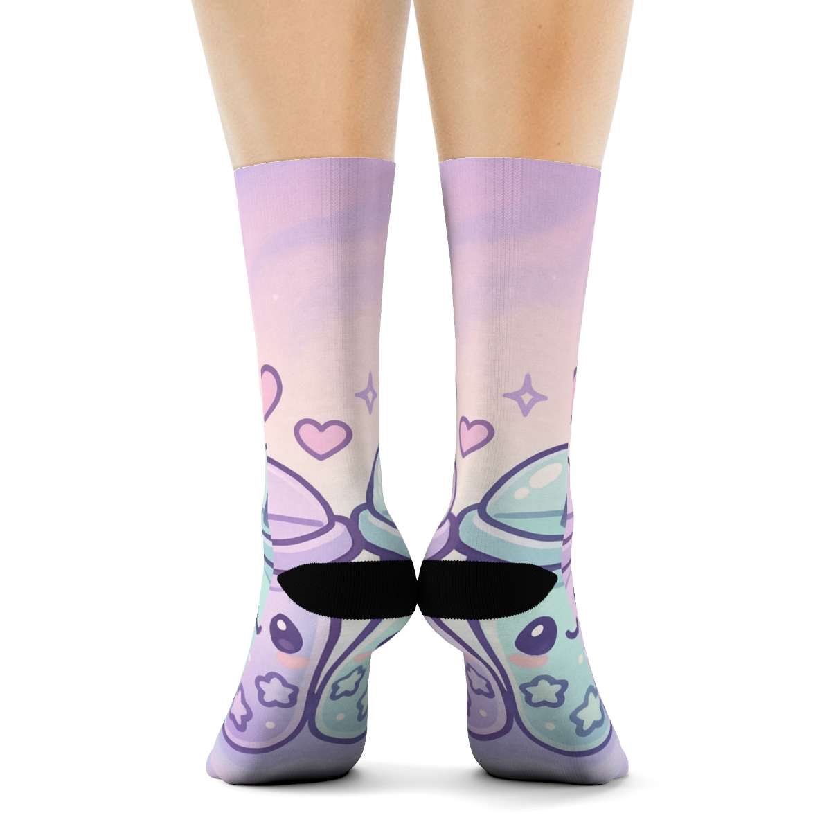 Nebula Bubble Tea Buddies personalized cozy socks