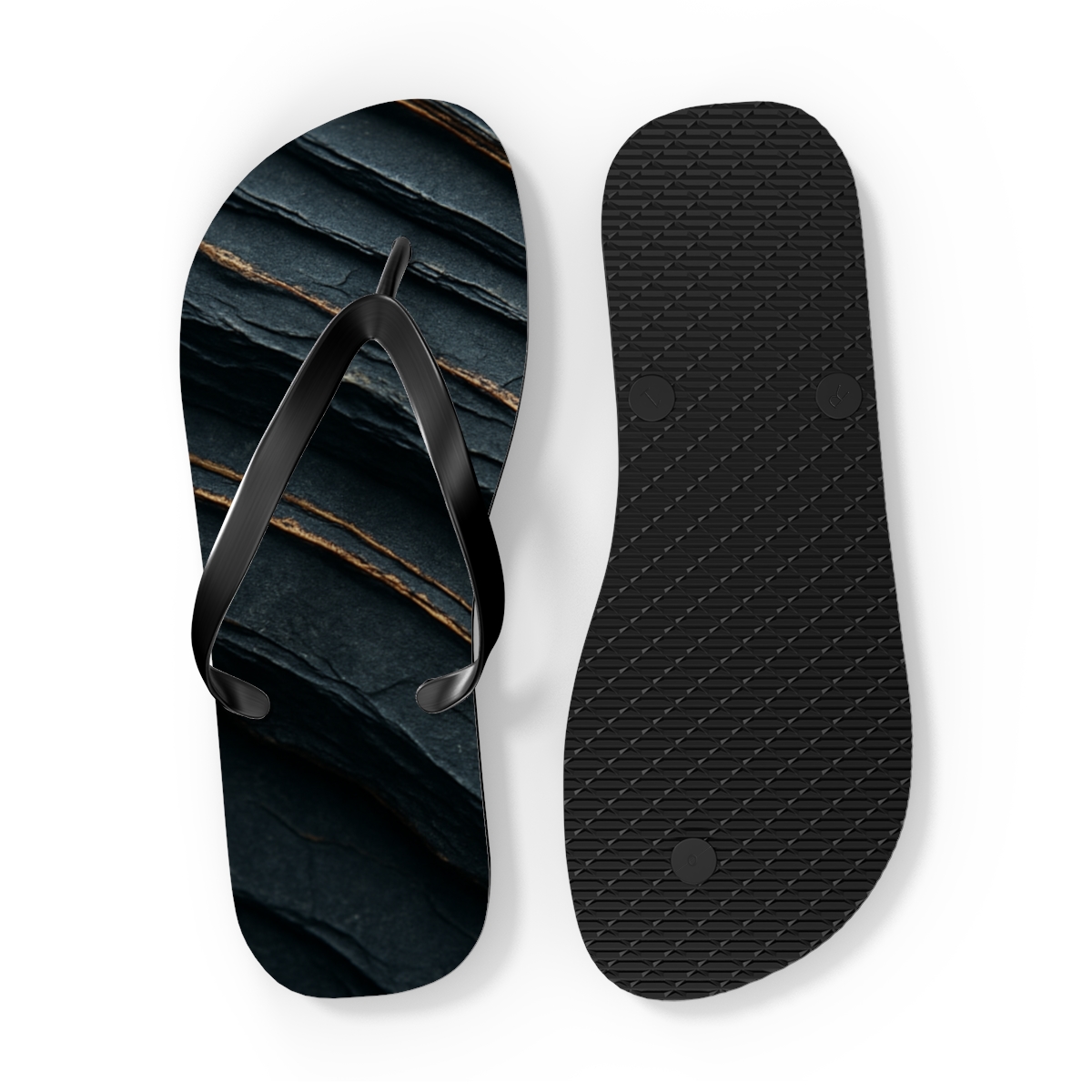 Basalt Fold Echo trendy printed flip flops