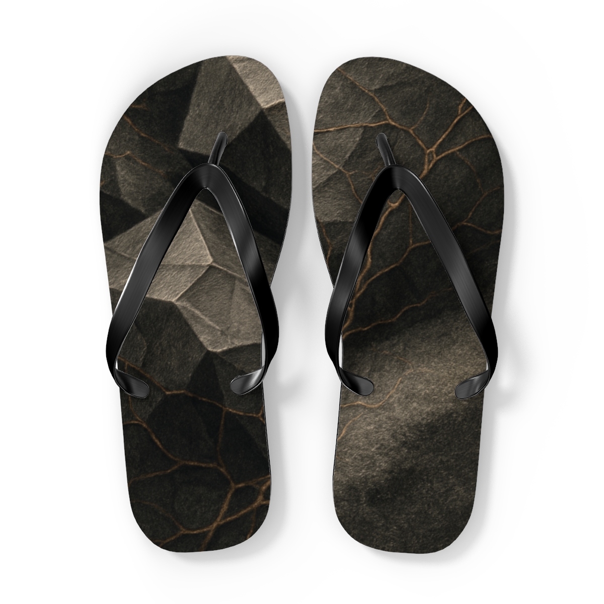 Basalt Vein Lattice Drift custom flip flops