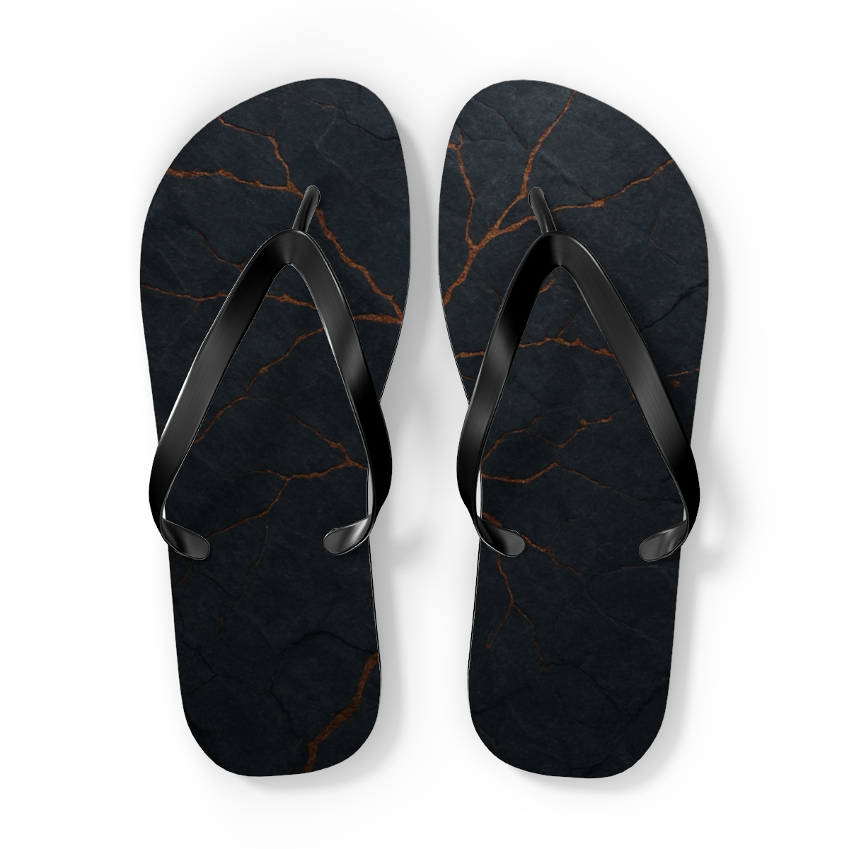 Basalt Vein Resonance designer logo flip flops