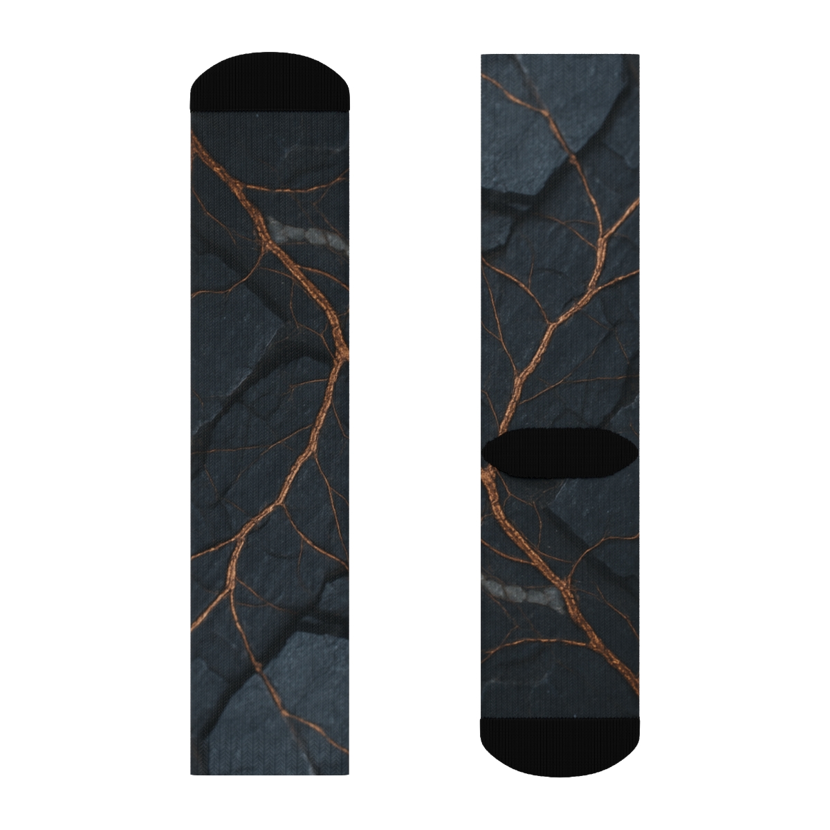 Basalt Vein Tessellation stylish patterned socks