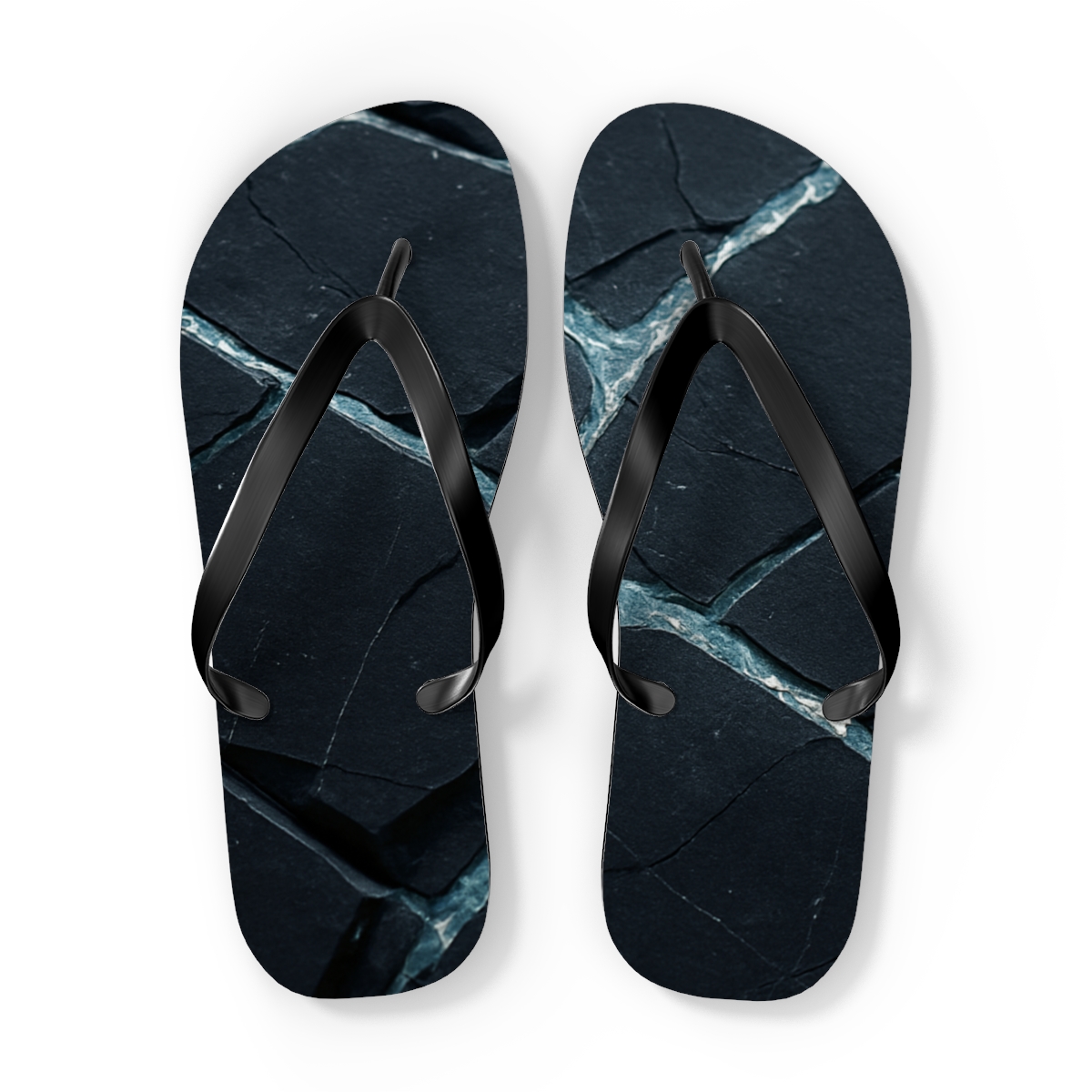 Basalt Vein Tessellation stylish summer flip flops