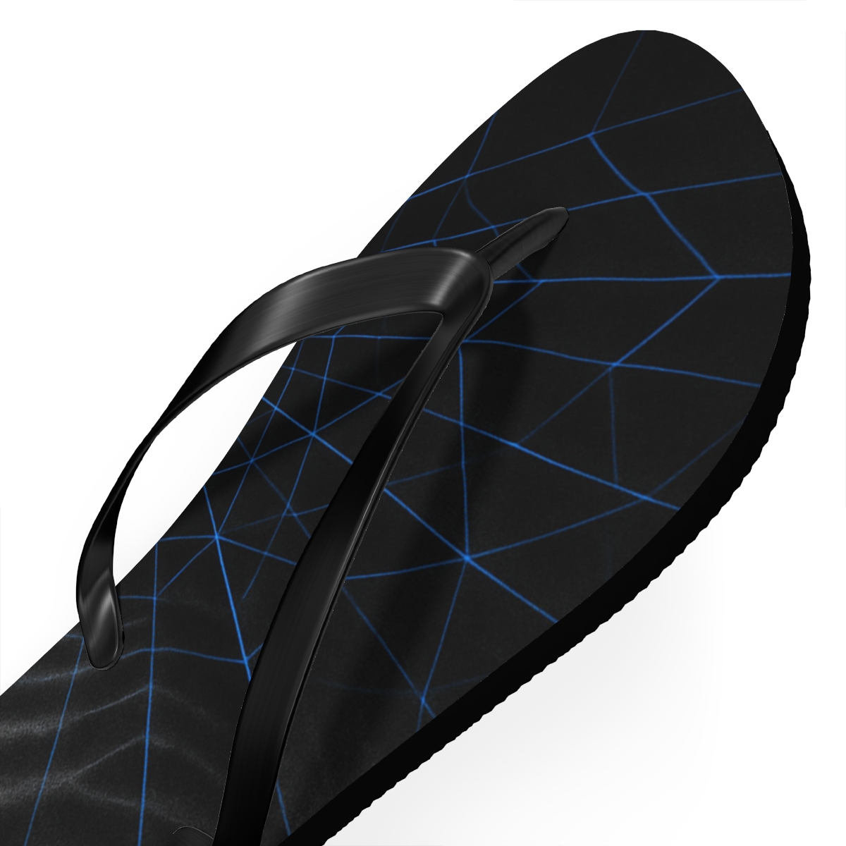Bat Echo Lattice designer logo flip flops