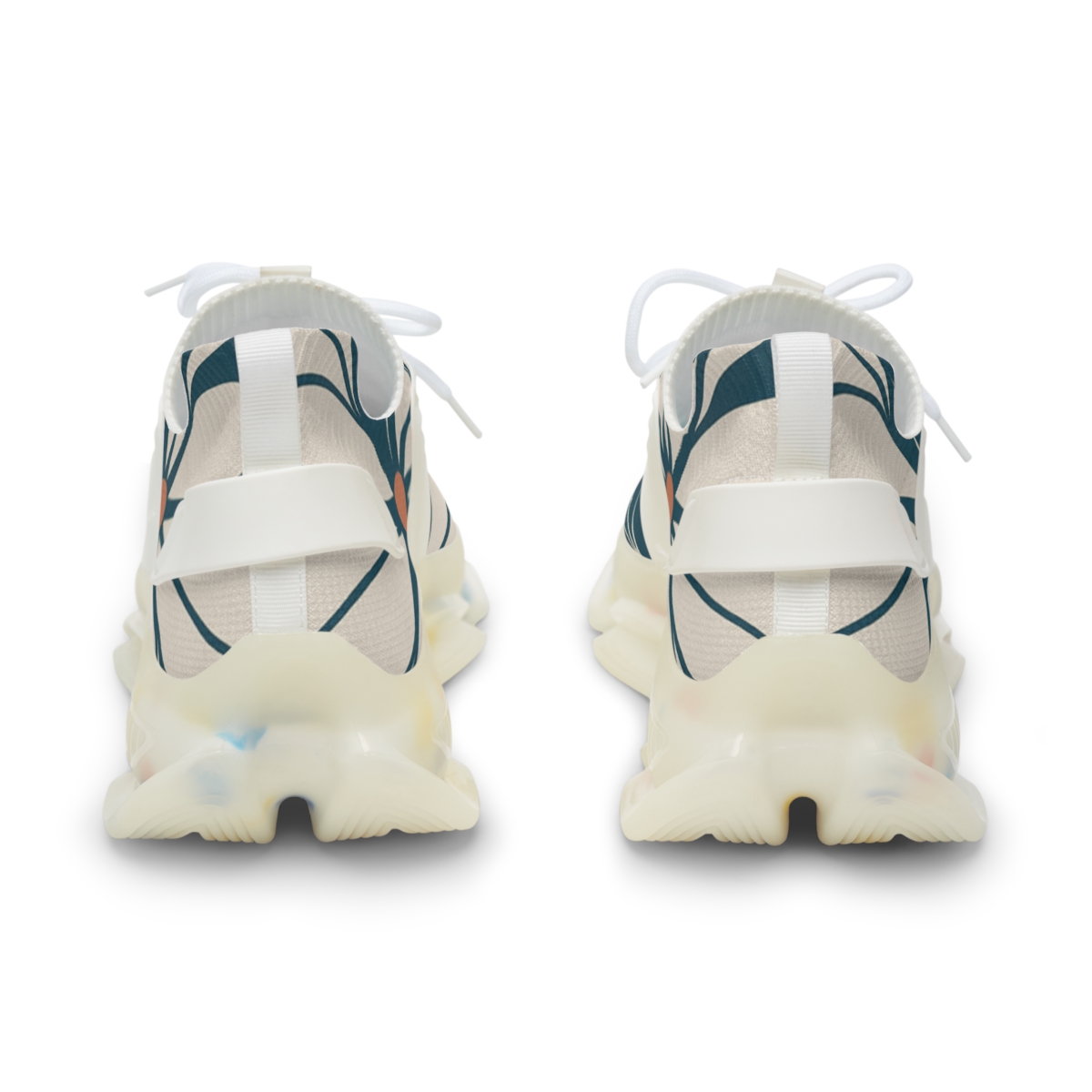 Peony Pulse Lattice stylish casual sneakers