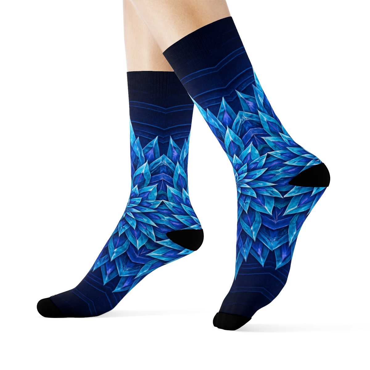 Radial Prism Bloom stylish patterned socks