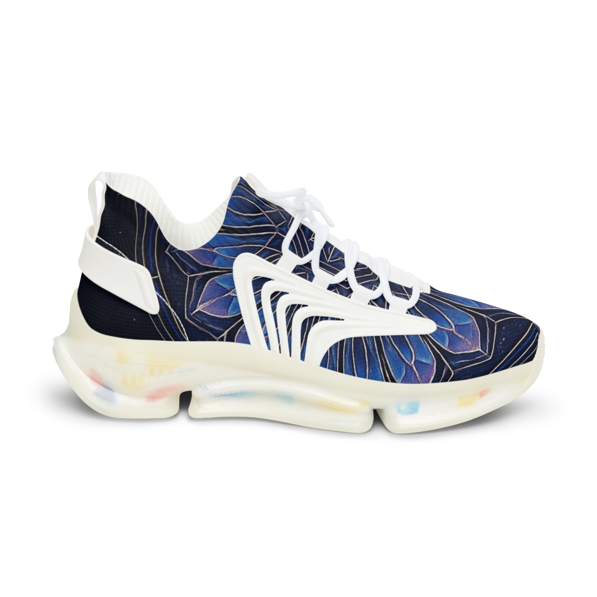 Midnight Prism Rosette personalized athletic sneakers