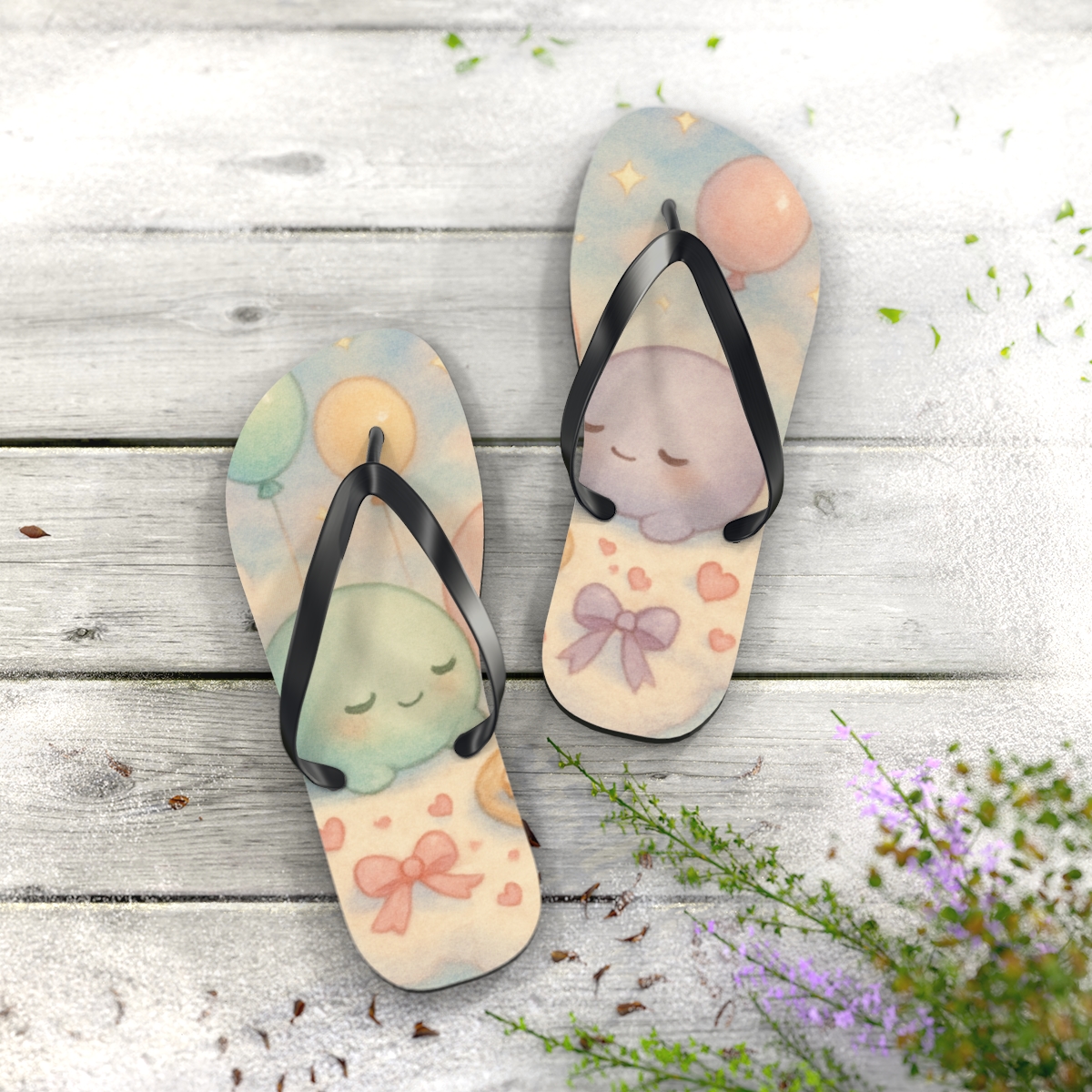 Cloudside Daydreams Flip Flops