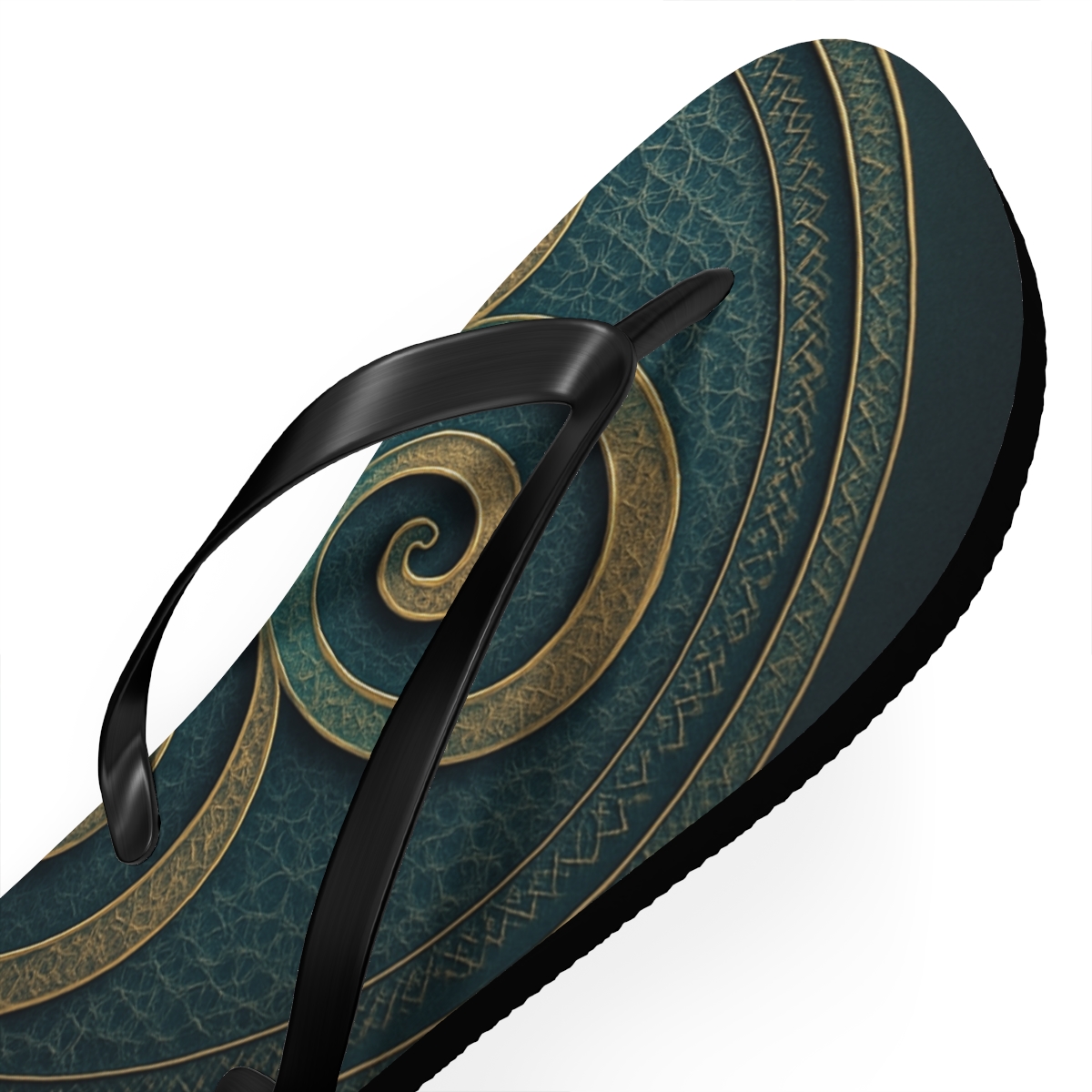 Iridescent Spiral Lattice soft sole flip flops