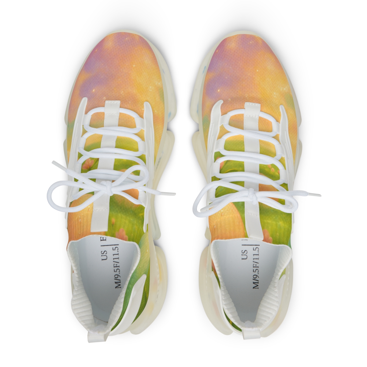Spring Equinox Egg Nebula Garden personalized athletic sneakers