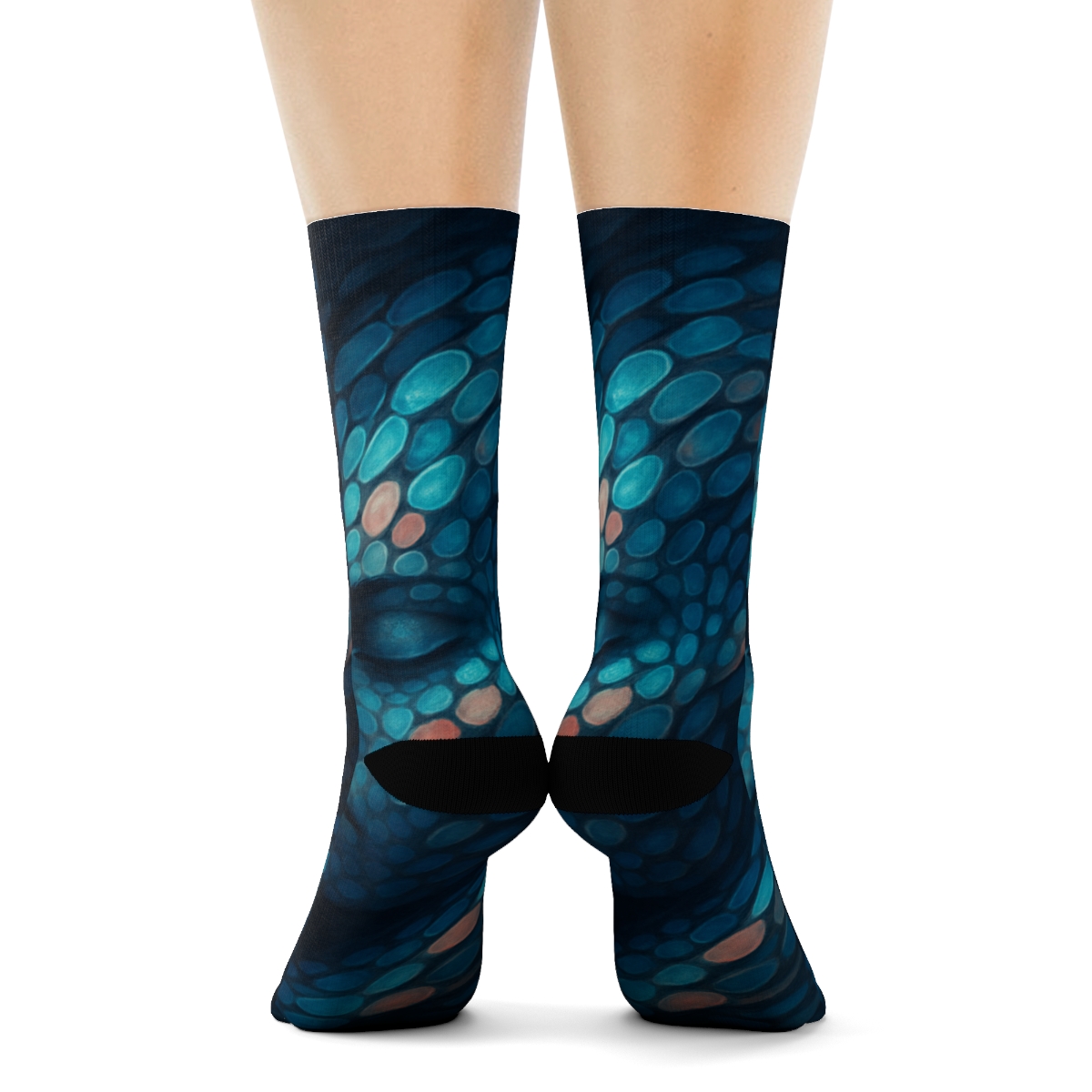 Chromatophore Mirage Drift unique printed socks