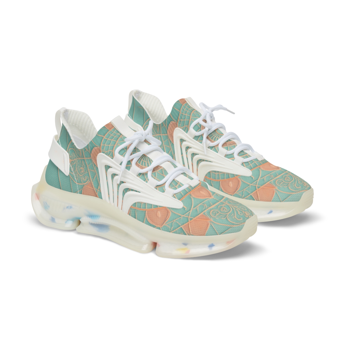 Orbital Filigree Mandala trendy fashion sneakers