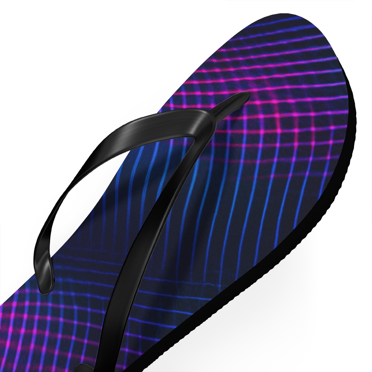 Moire Prism Overprint personalized beach flip flops