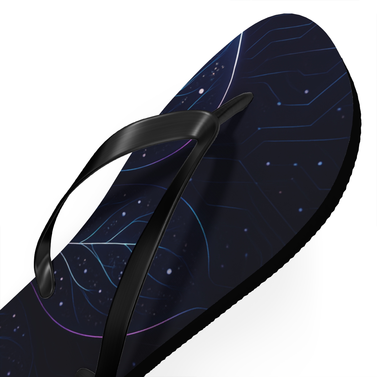 Orchid Nebula Vein Circuit designer logo flip flops