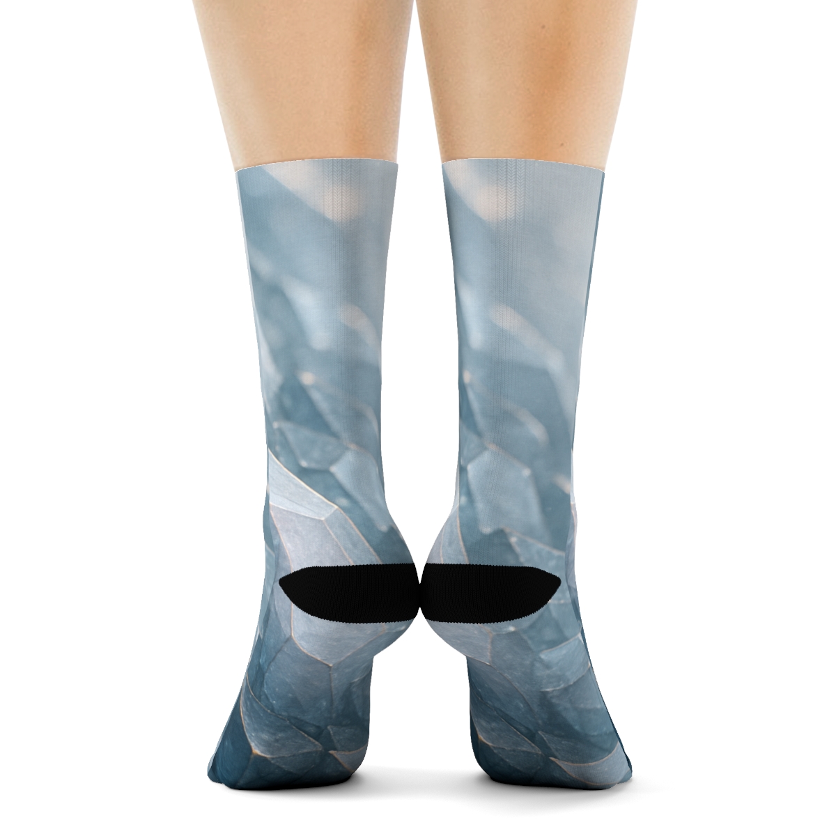 Mineral Facet Prism Drift personalized cozy socks