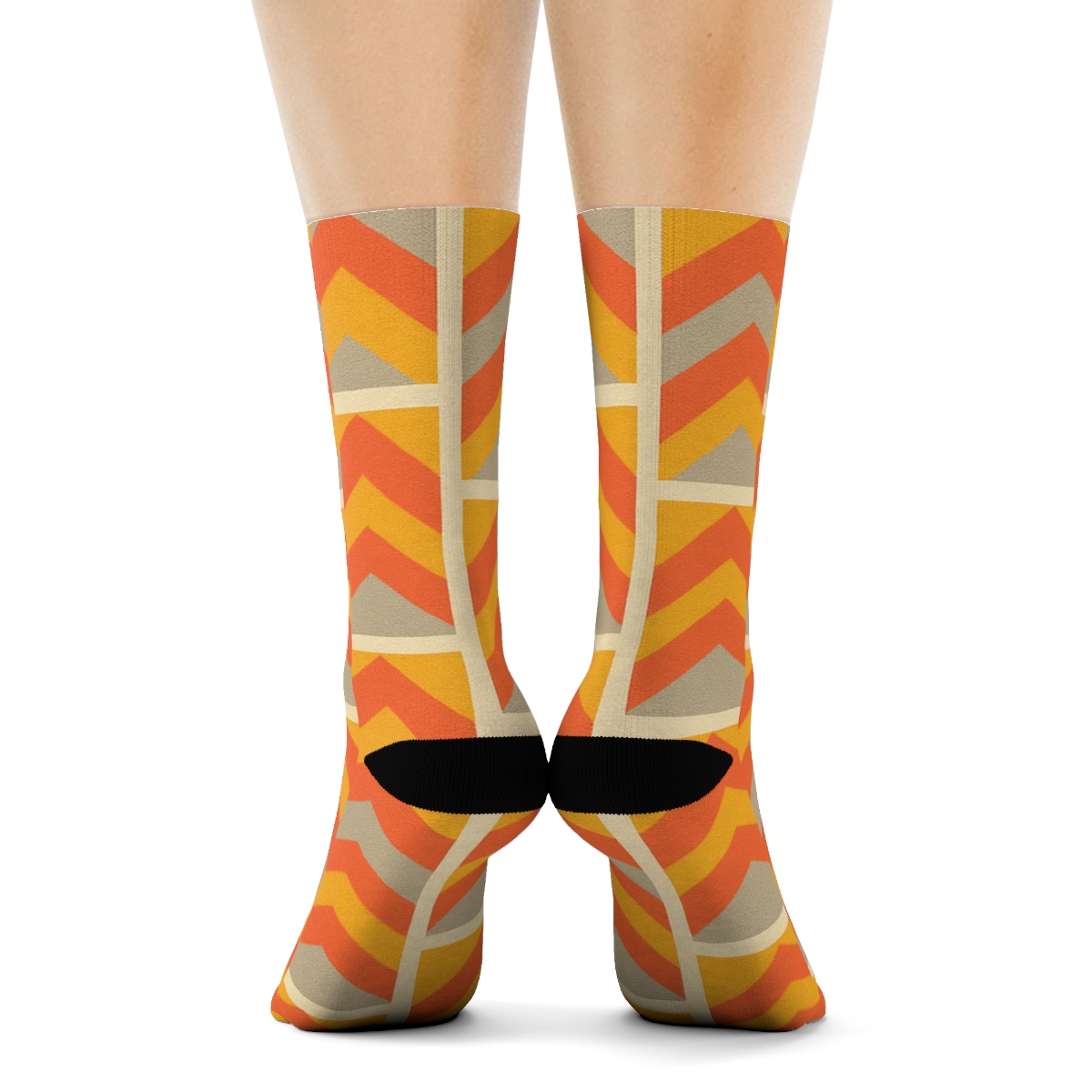 Chevron Pulse Matrix unique printed socks