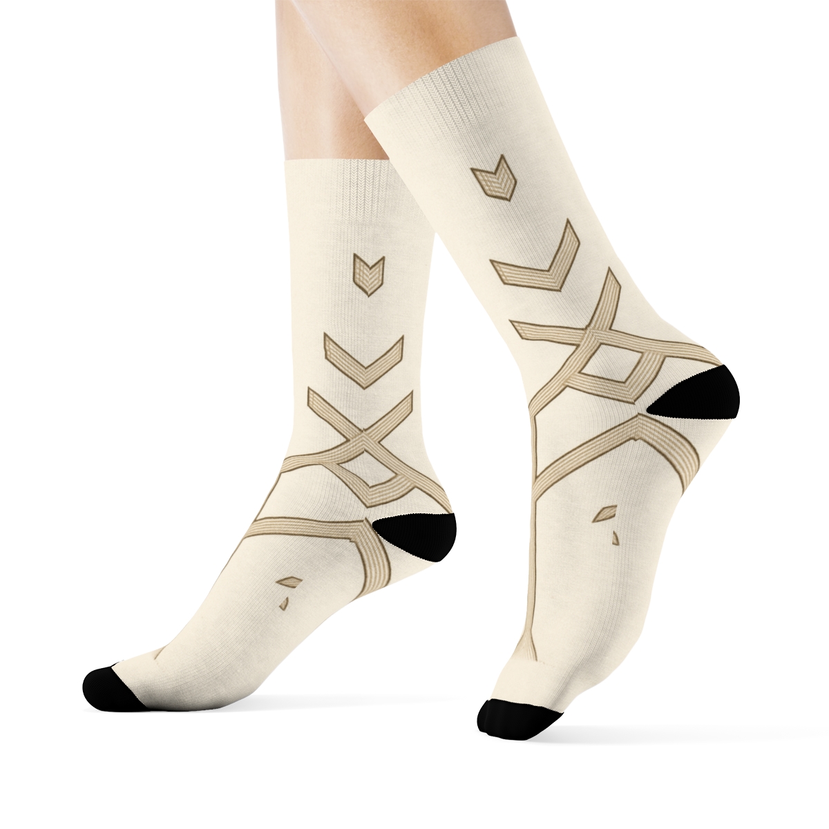Antler Resonance Lattice personalized cozy socks