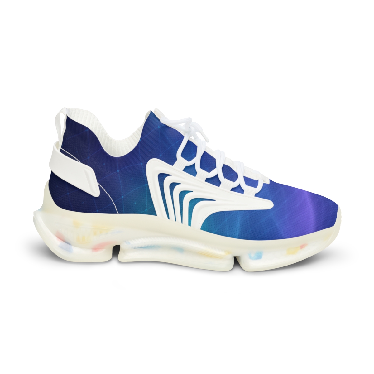 Nebula Grid Moire comfortable running sneakers