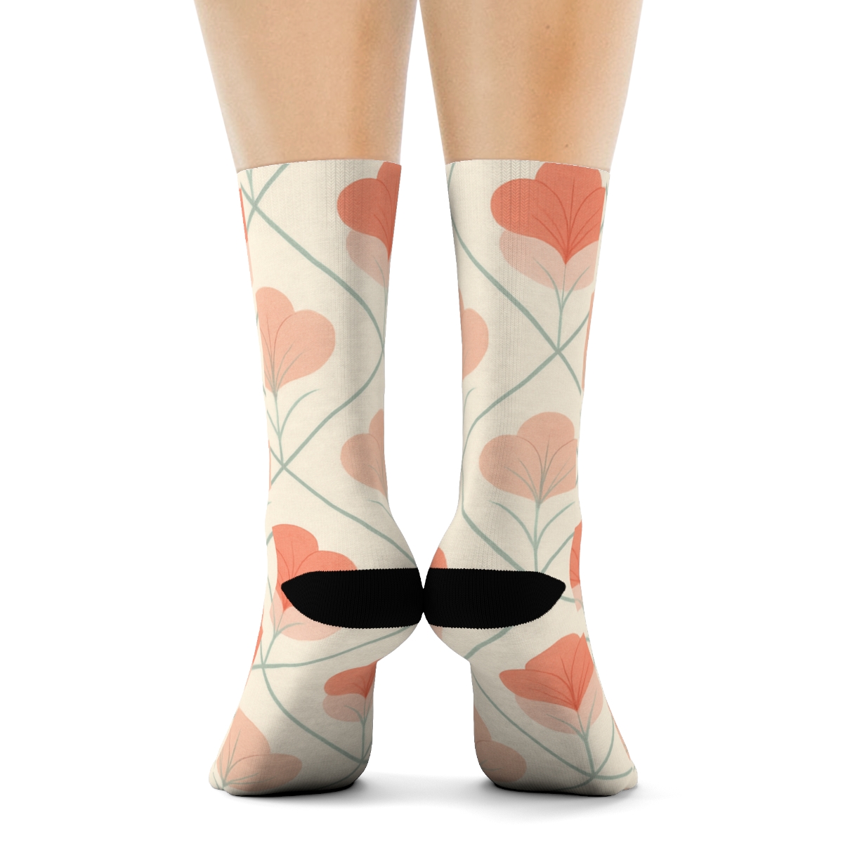 Camellia Lattice Bloom trendy colorful socks