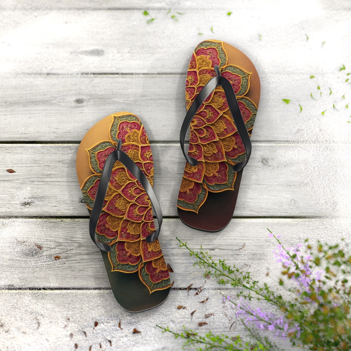 Harmony Blossom Flip Flops