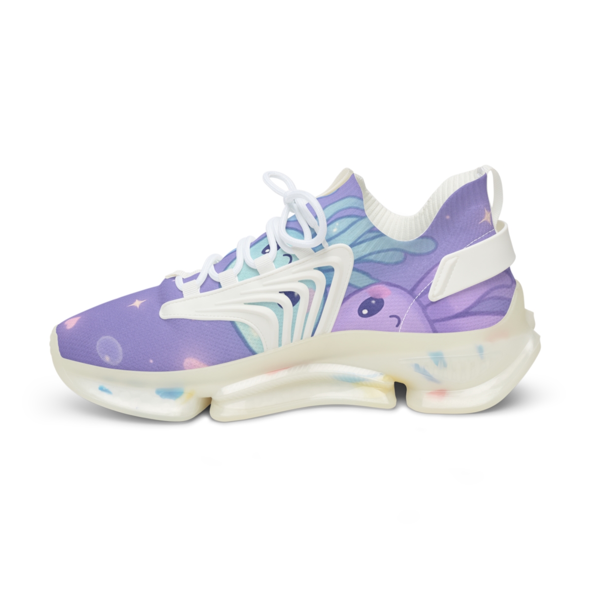 Pastel Moon Jelly Parade personalized athletic sneakers