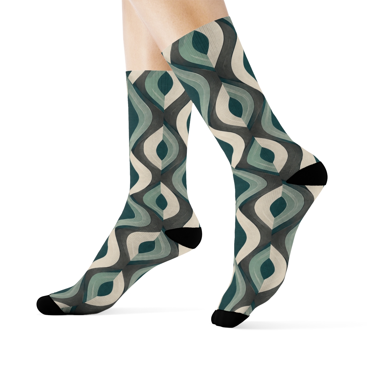 Braided Lozenge Ripplefield trendy colorful socks [AI-7834d859-eda99509e836]
