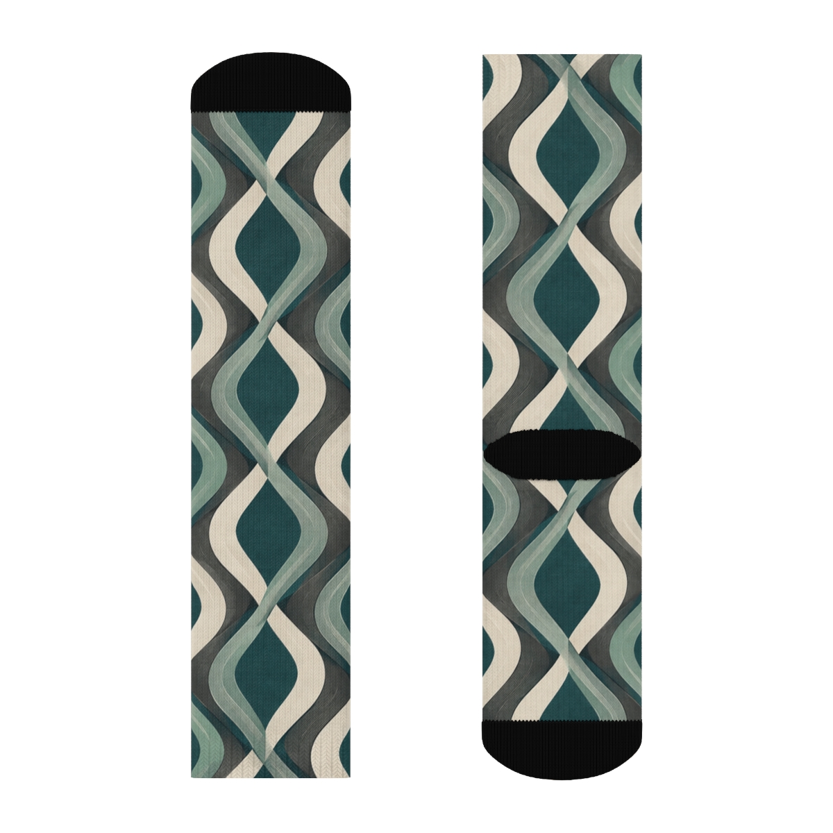 Braided Lozenge Ripplefield trendy colorful socks [AI-7834d859-5862bf08a275]