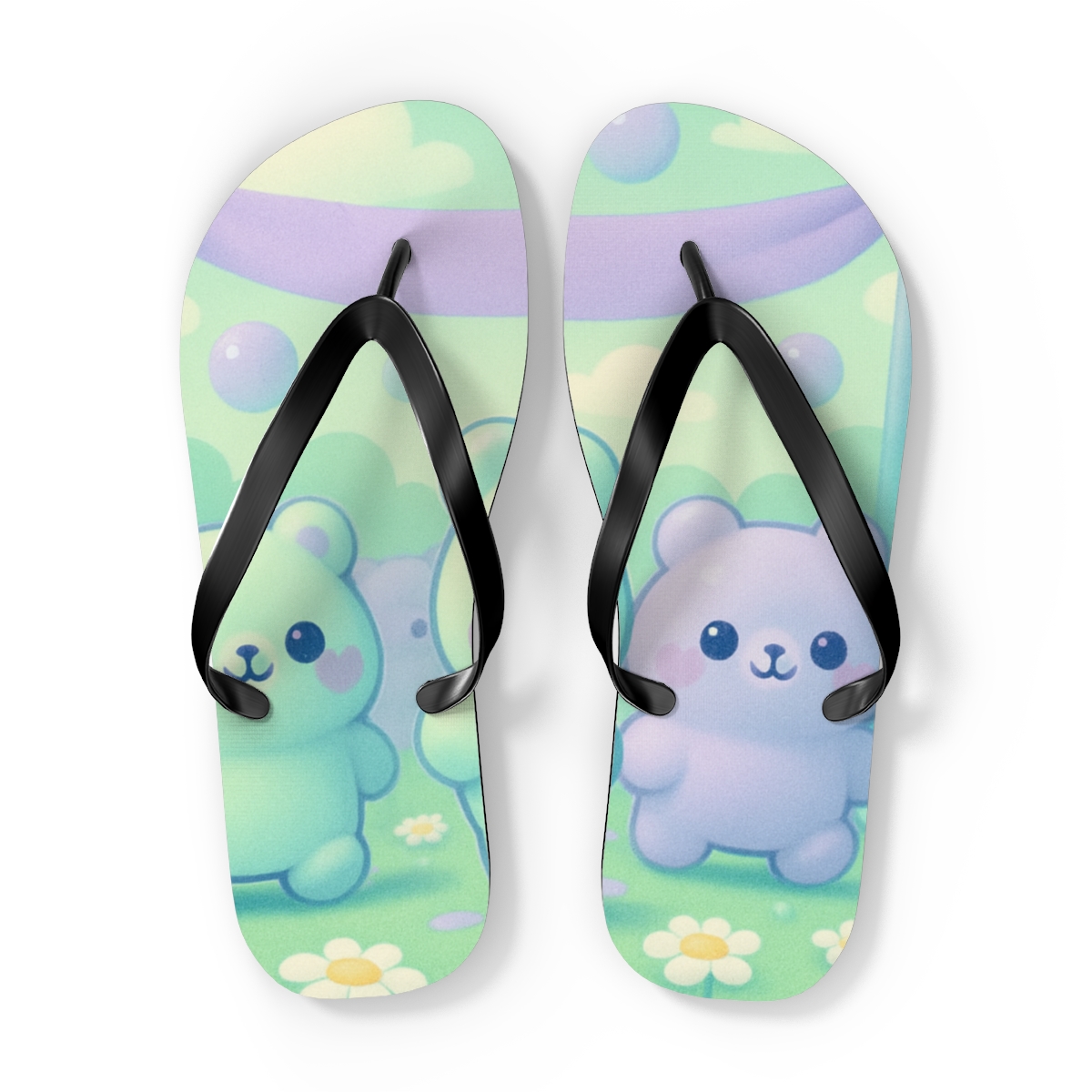 Bubble Bear Parade soft sole flip flops