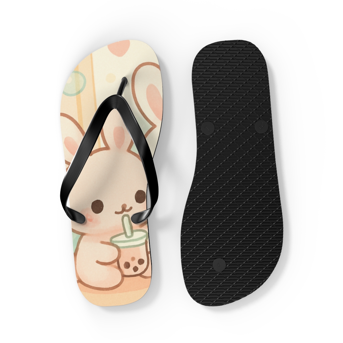 Pastel Bunny Bliss Flip Flops