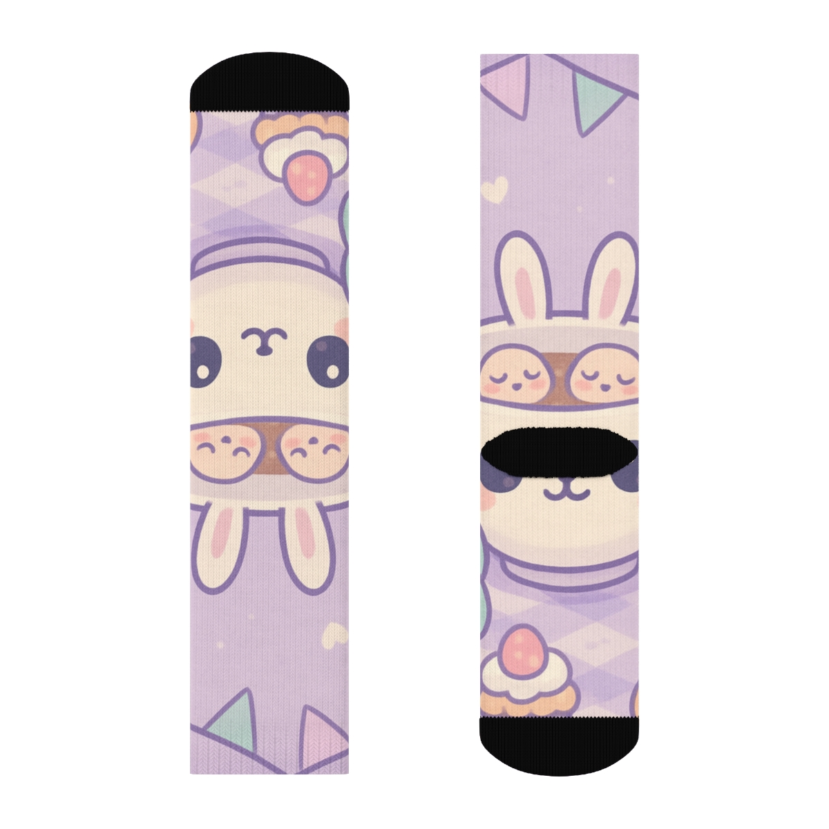 Bubble Tea Bunny Tea Party warm winter socks