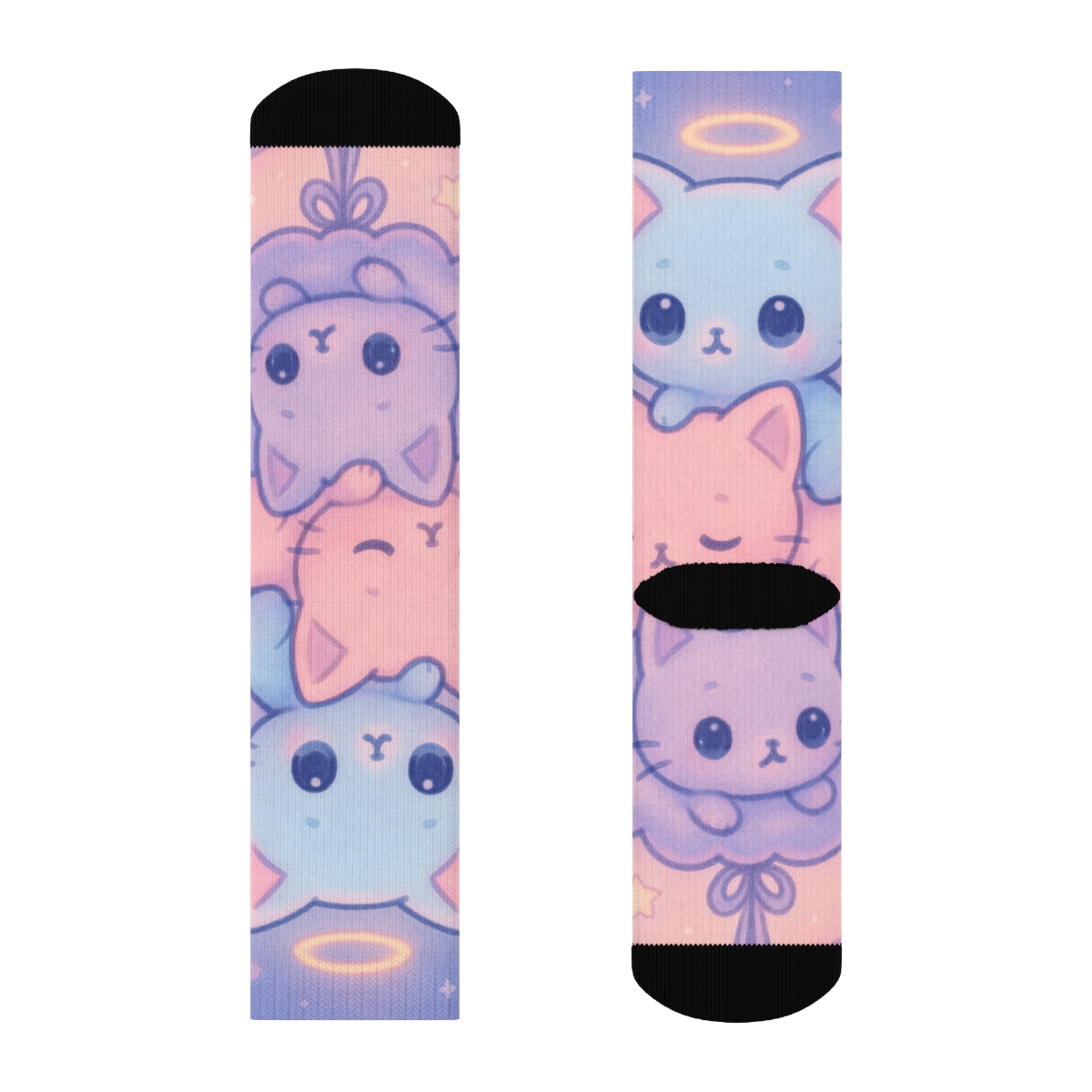 Bubblegum Cloud Kittens sports performance socks