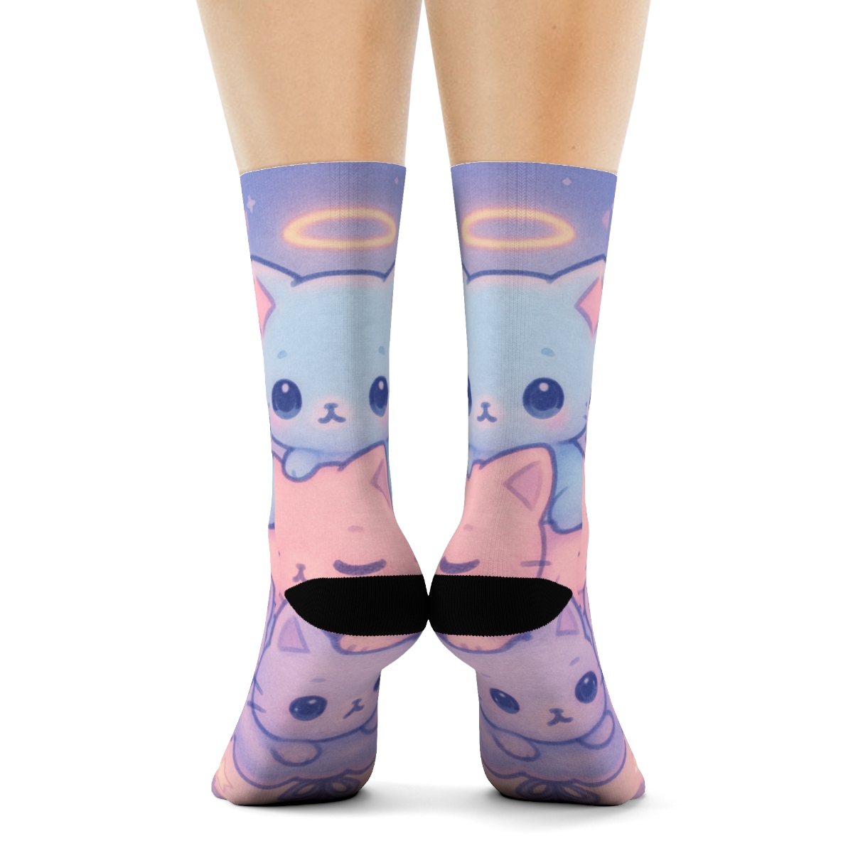 Bubblegum Cloud Kittens sports performance socks