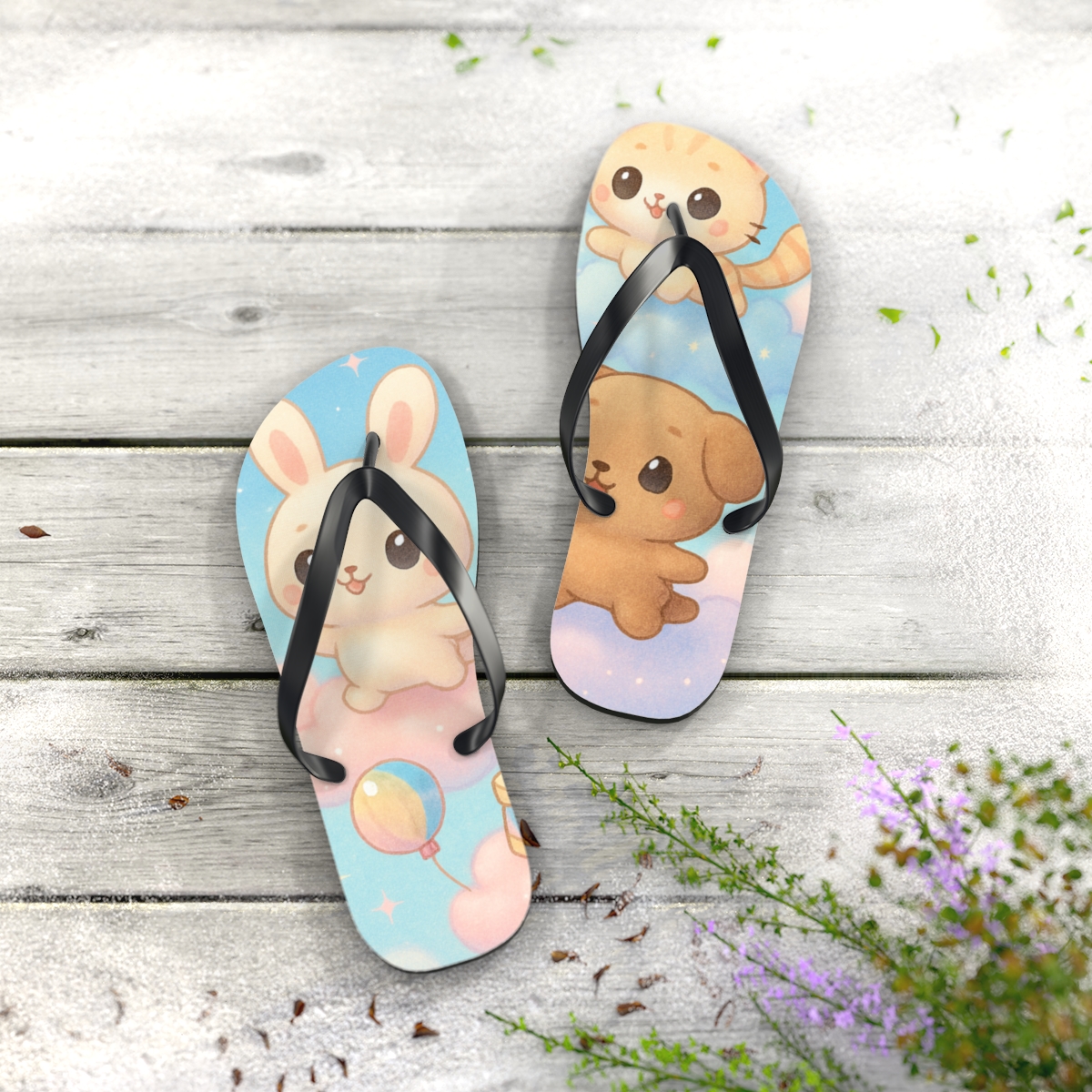 Pastel Dream Drift Flip Flops