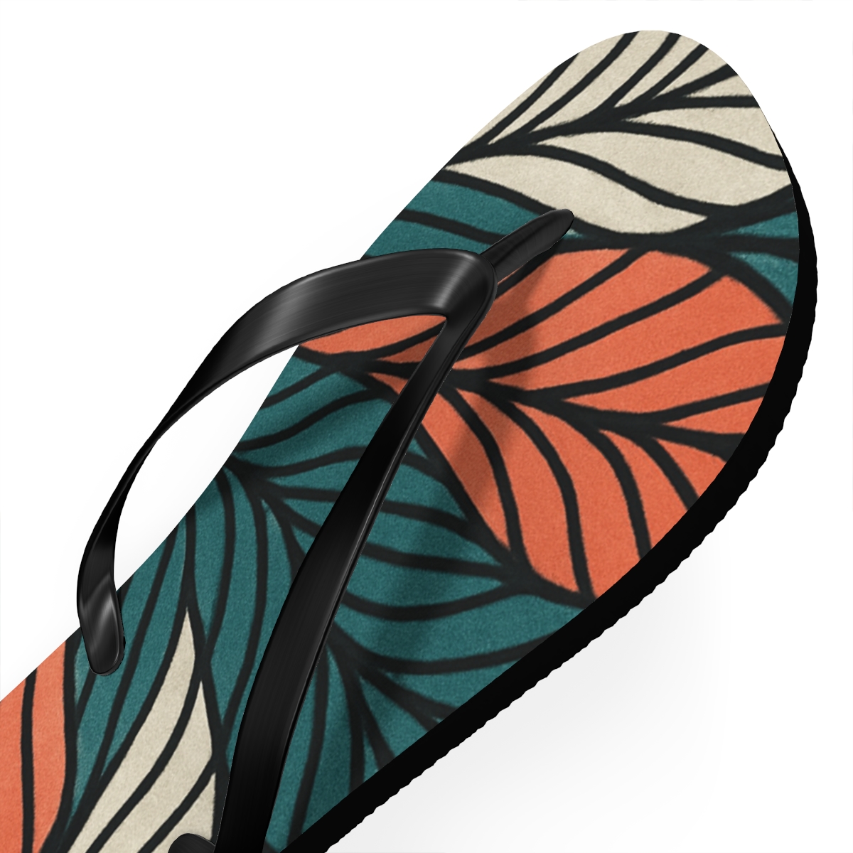 Camellia Tessellated Veinwave stylish summer flip flops