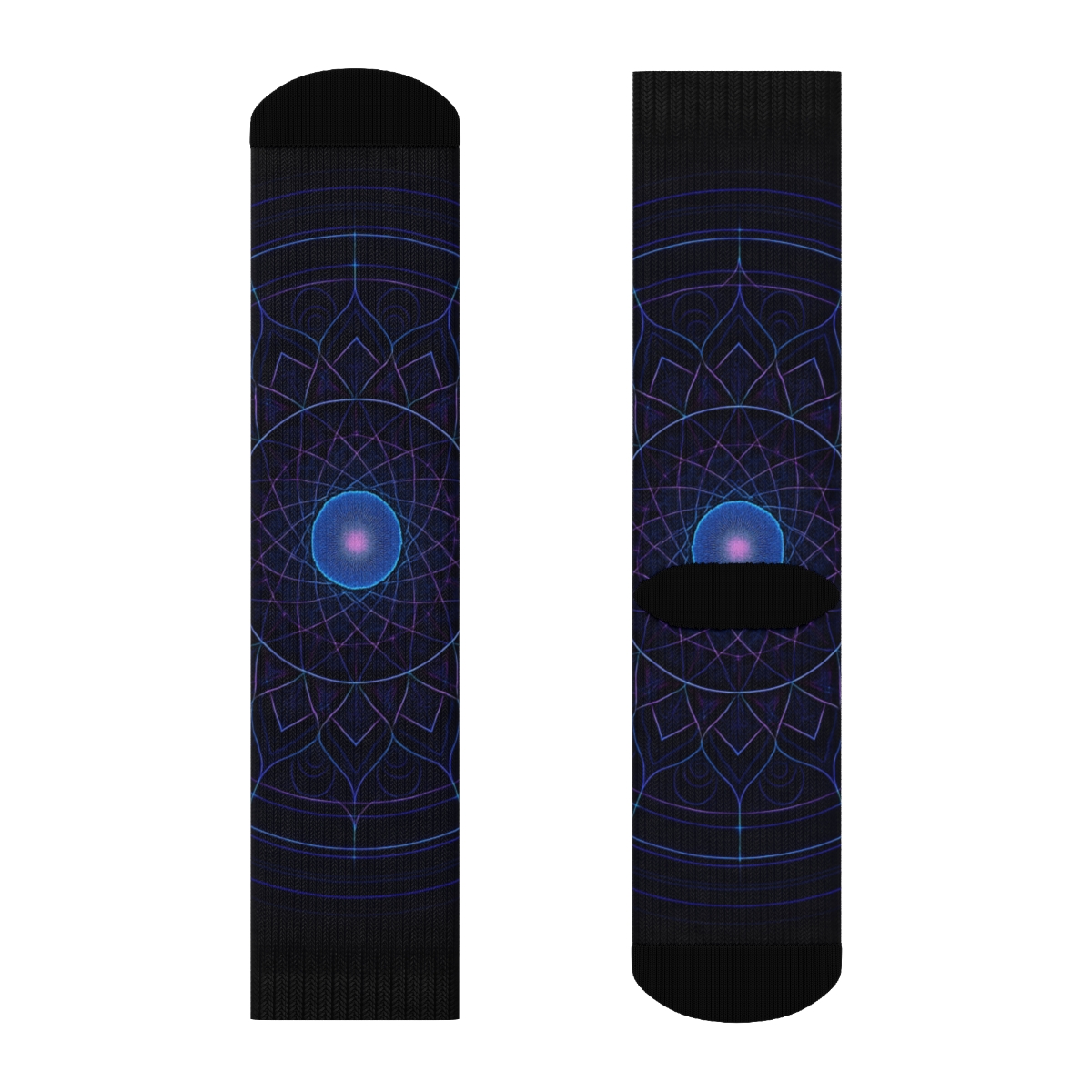 Prismatic Orbit Filigree stylish patterned socks