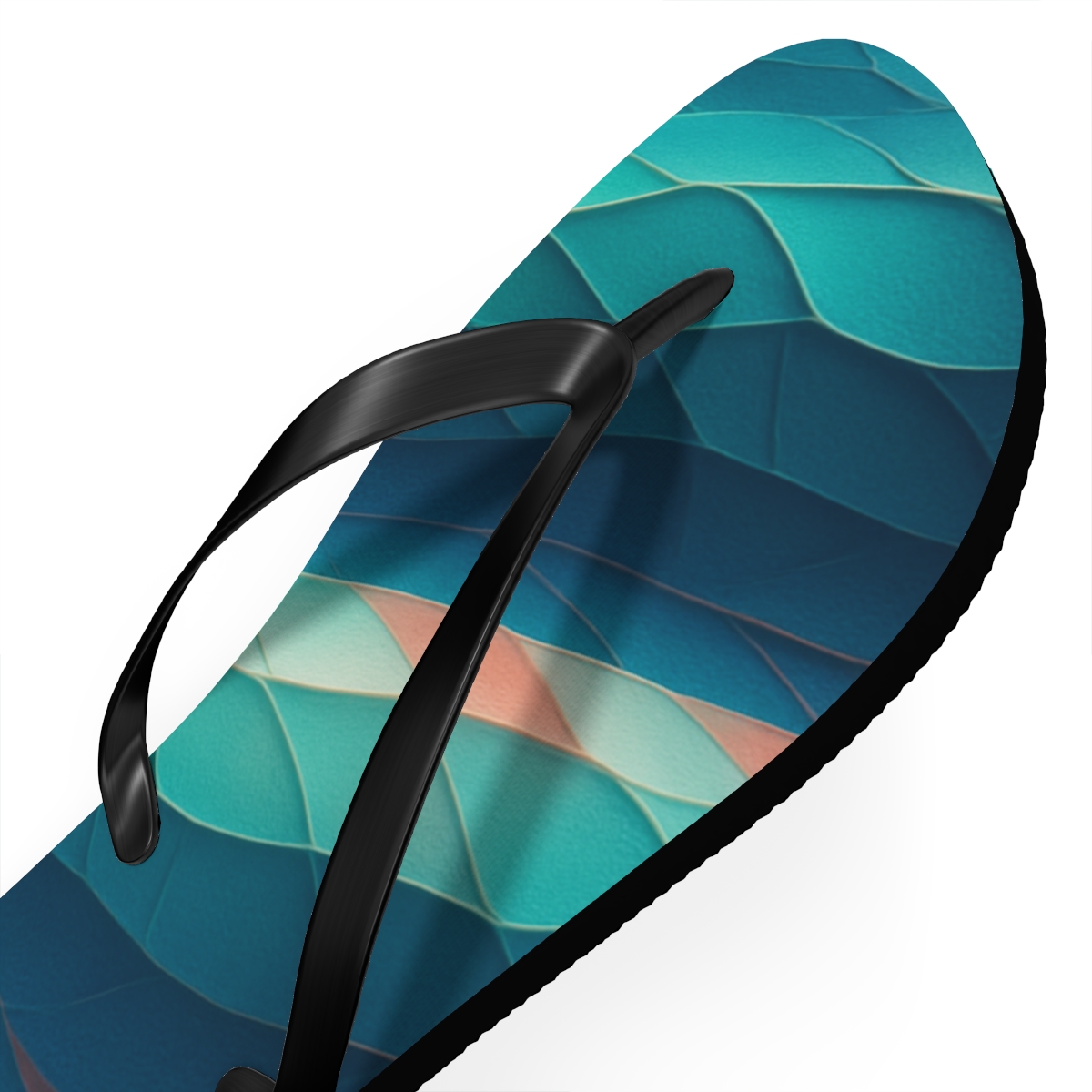 Cuttlefish Chromatic Code personalized beach flip flops