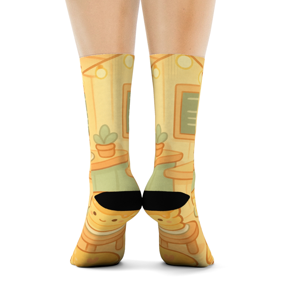 Pastel Pancake Cafe Friends sports performance socks