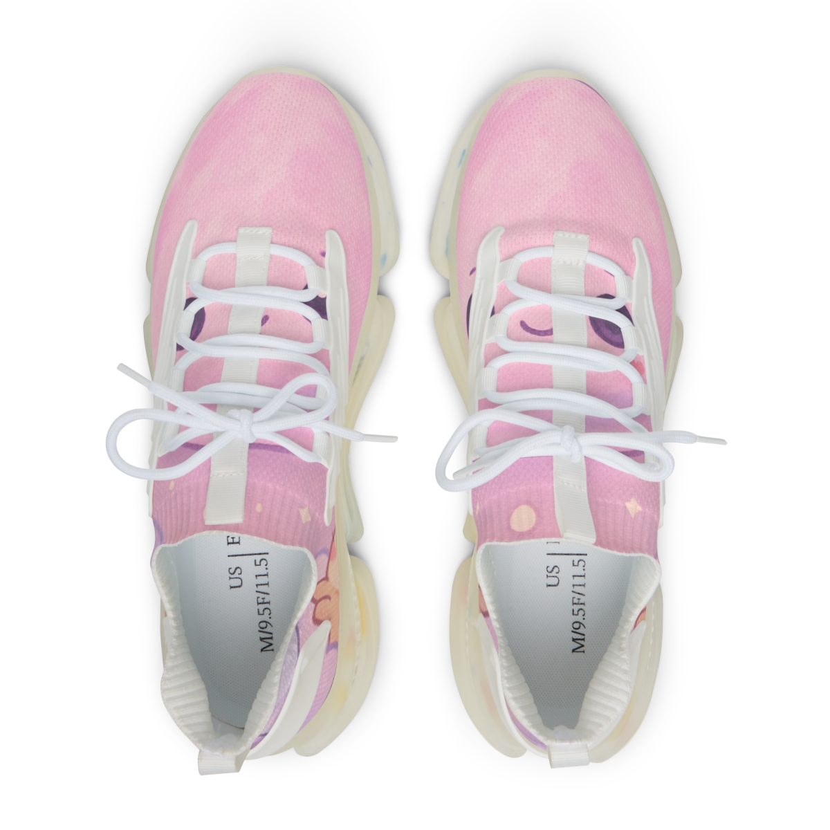 Cotton Candy Moon Critters trendy fashion sneakers