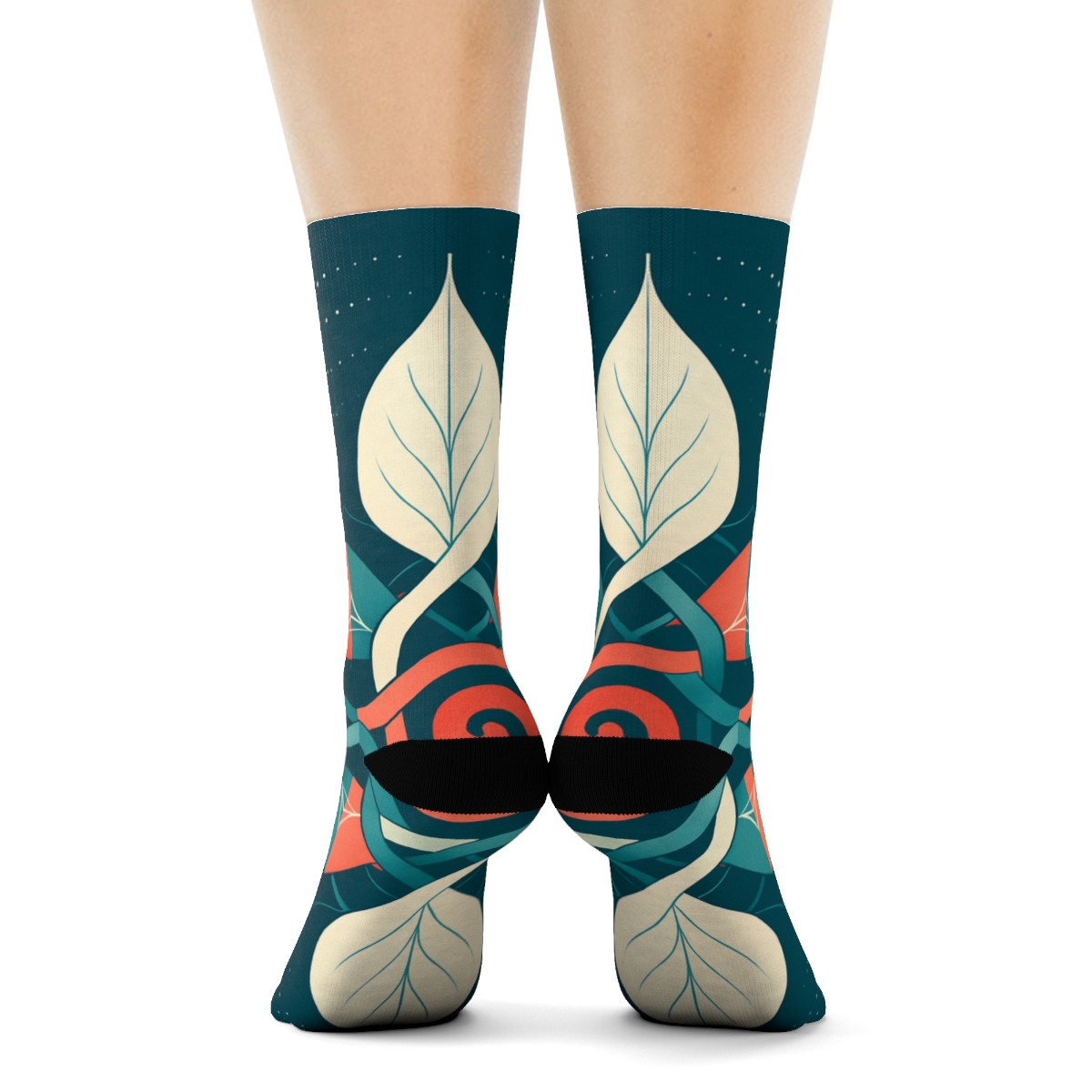 Orchid Petal Circuit Weave designer logo socks