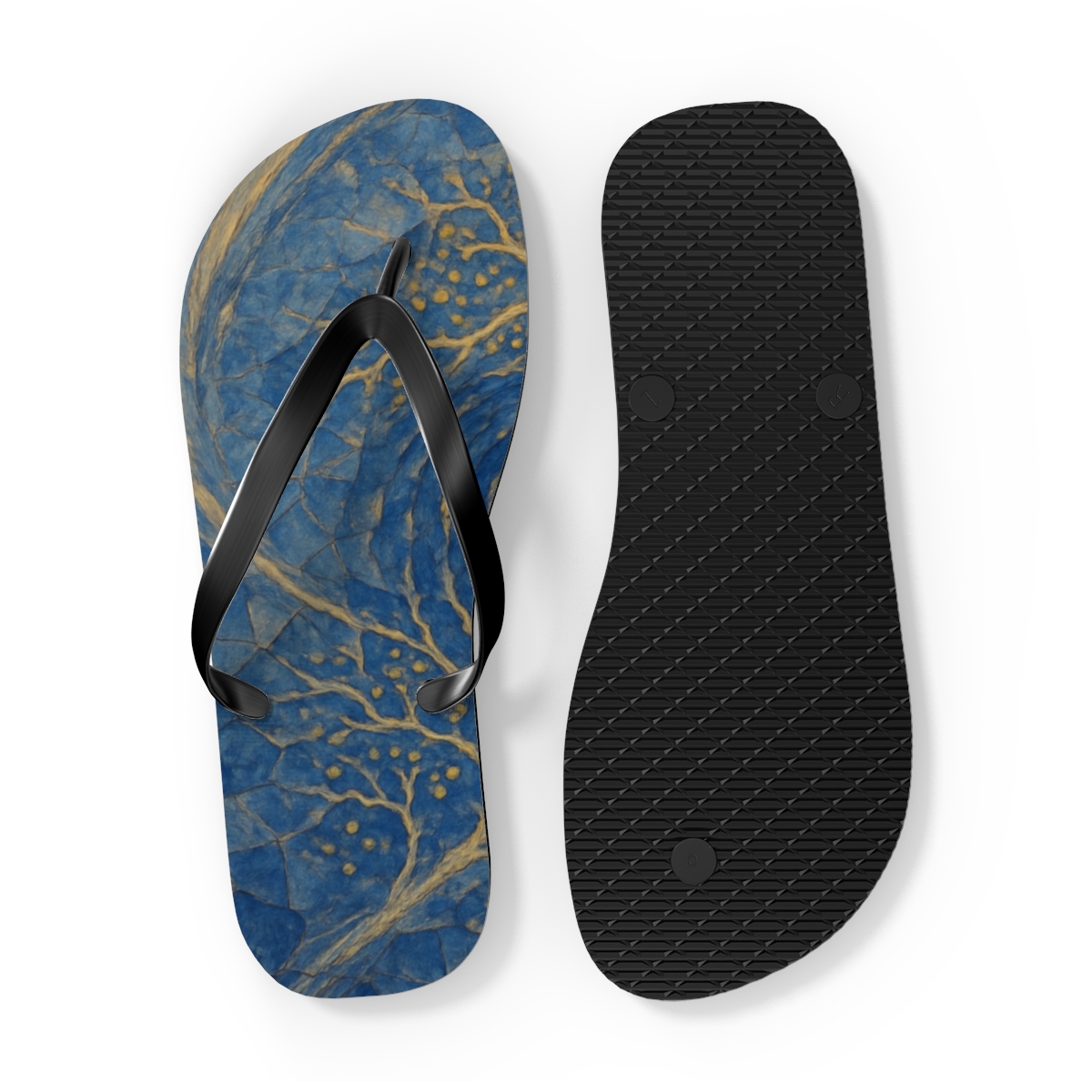 Eddy Lattice Radiance unique graphic flip flops