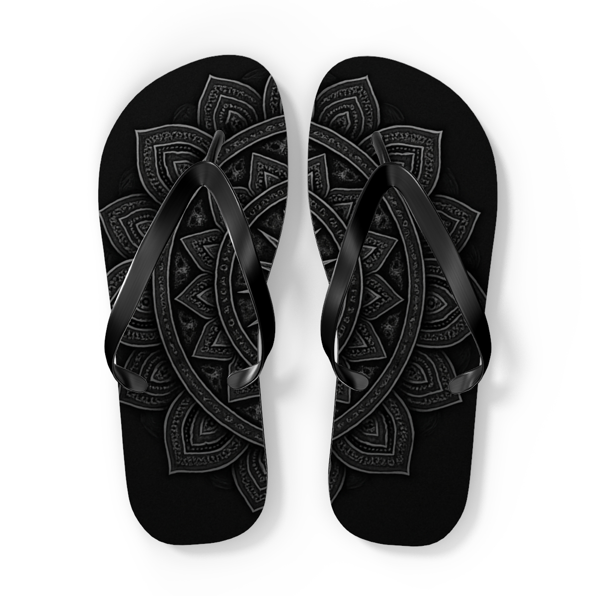 Obsidian Lace Starwheel custom flip flops