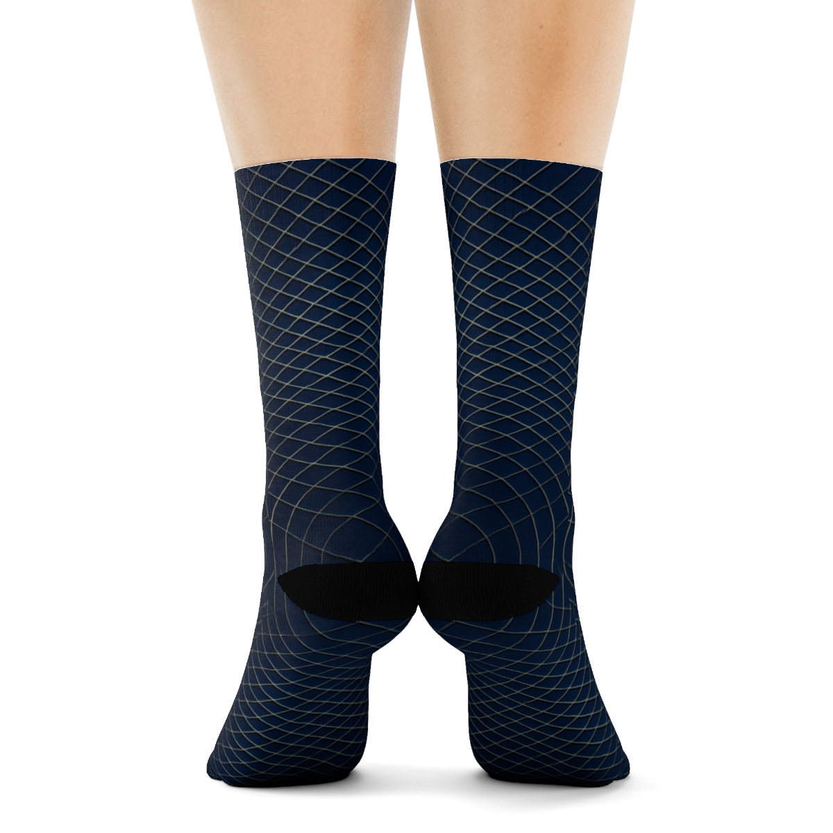 Moire Orbit Weave designer logo socks