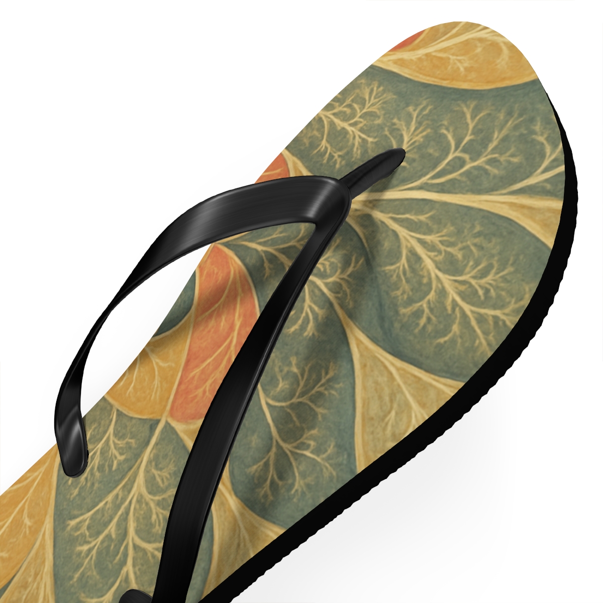 Coral Petal Whirl Flip Flops