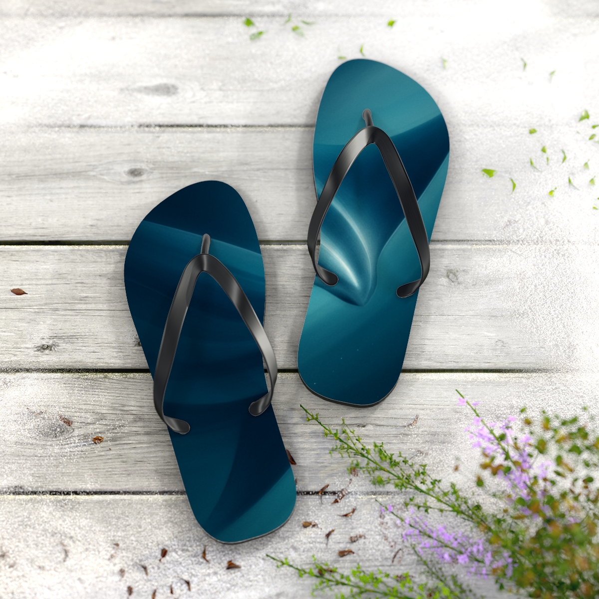 Manta Ray Silk Glide custom flip flops