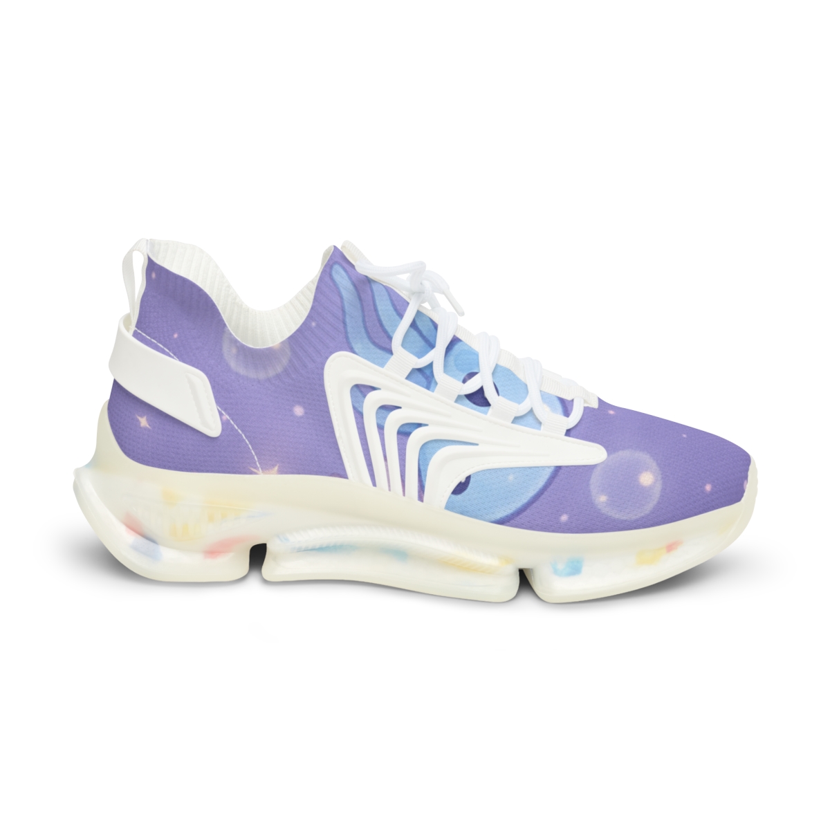 Pastel Moon Jelly Parade personalized athletic sneakers