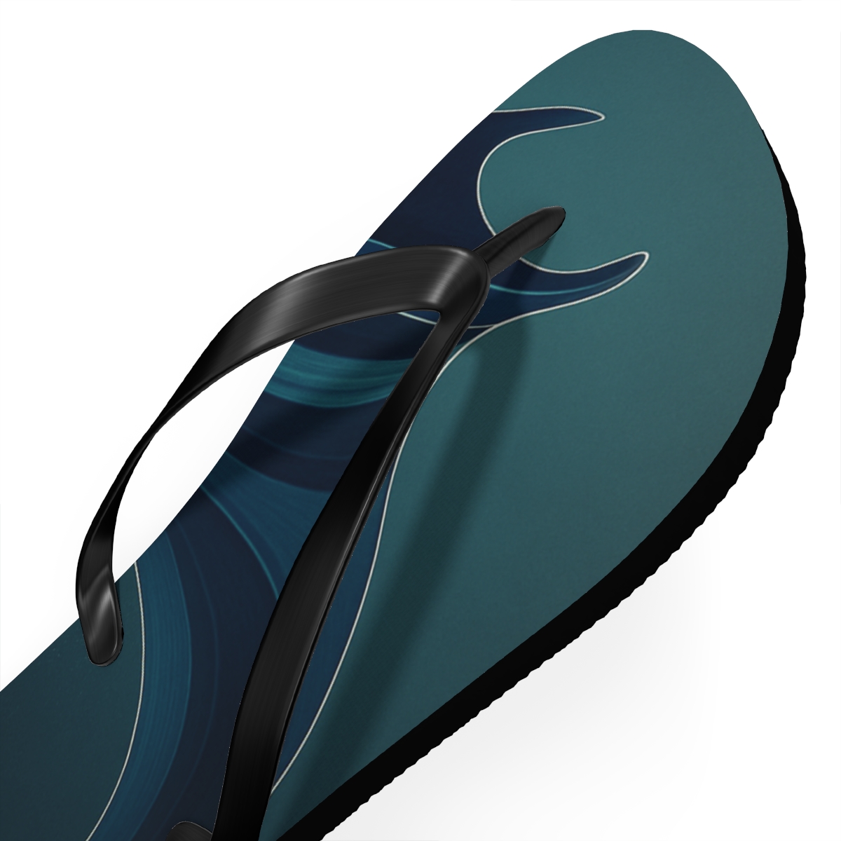 Glide Arc Of The Manta Silhouette colorful rubber flip flops