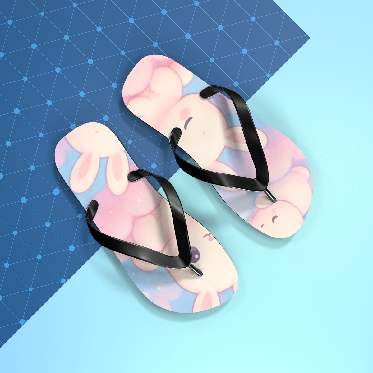 Pastel Dreamscape Flip Flops