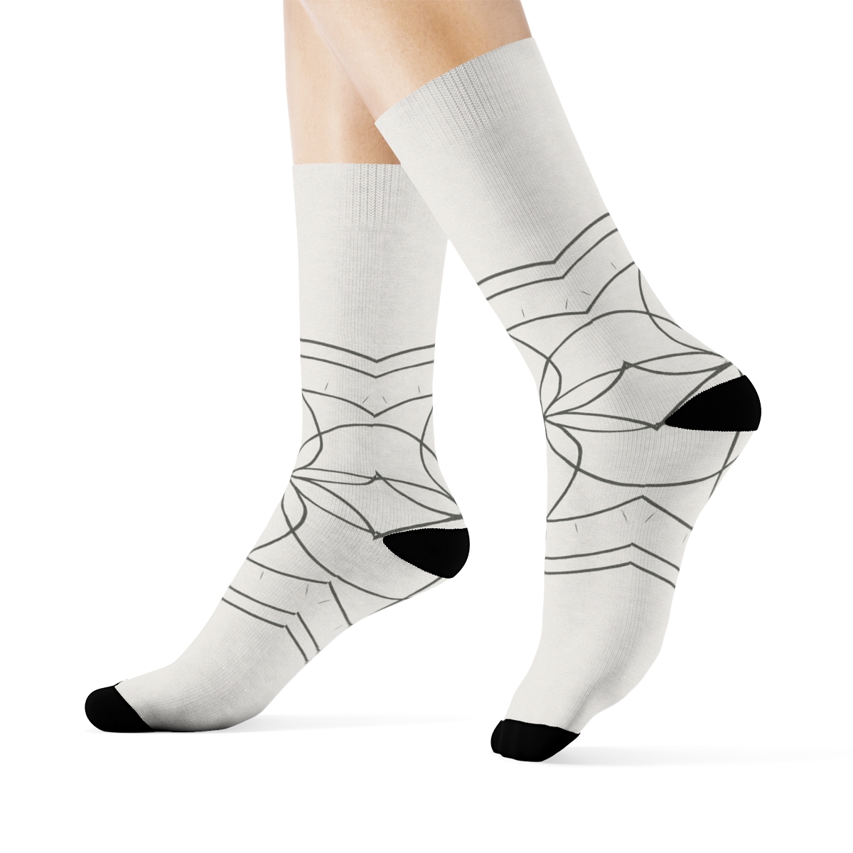 Graphite Orbit Rosette sports performance socks
