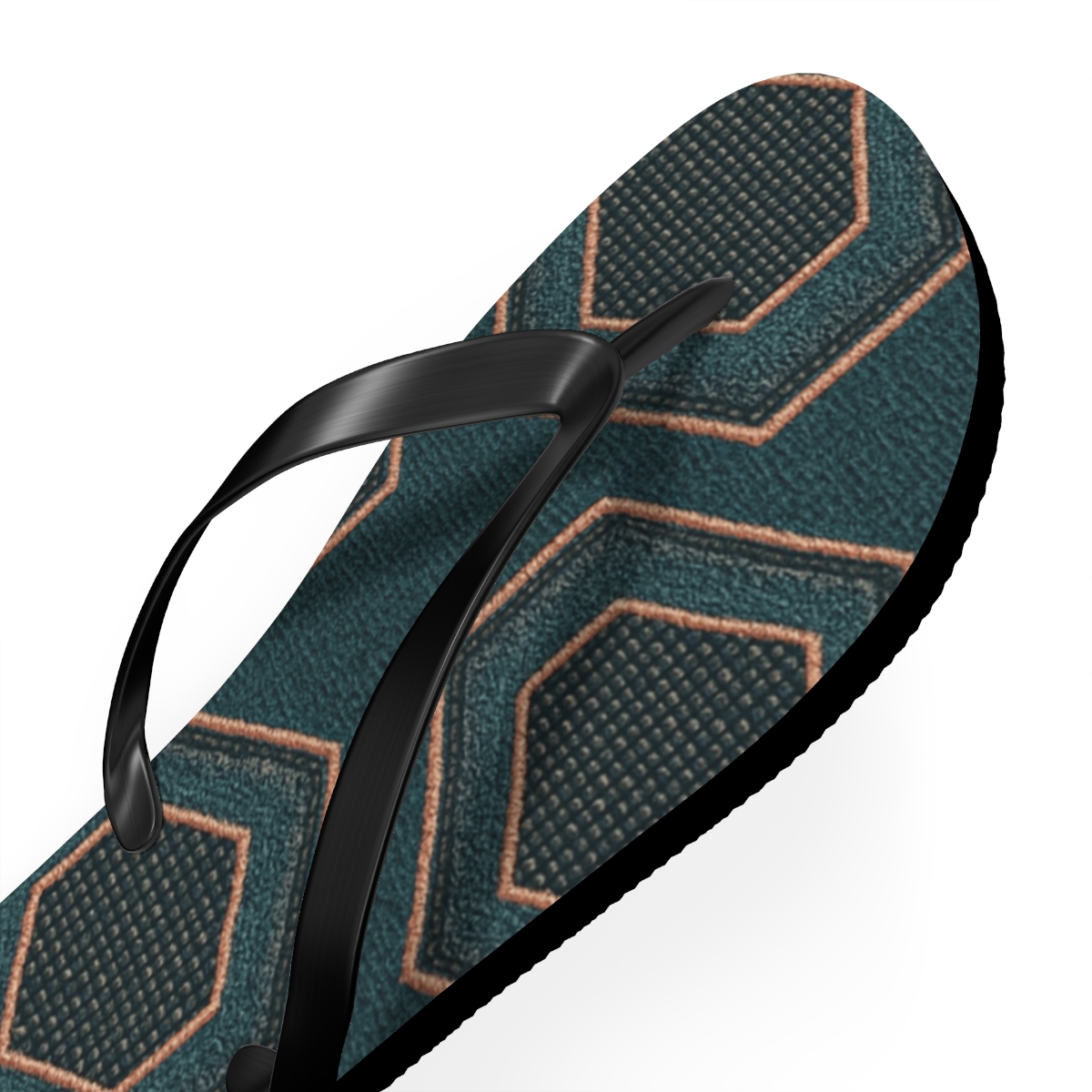 Hypnotic Wave Pattern Flip Flops
