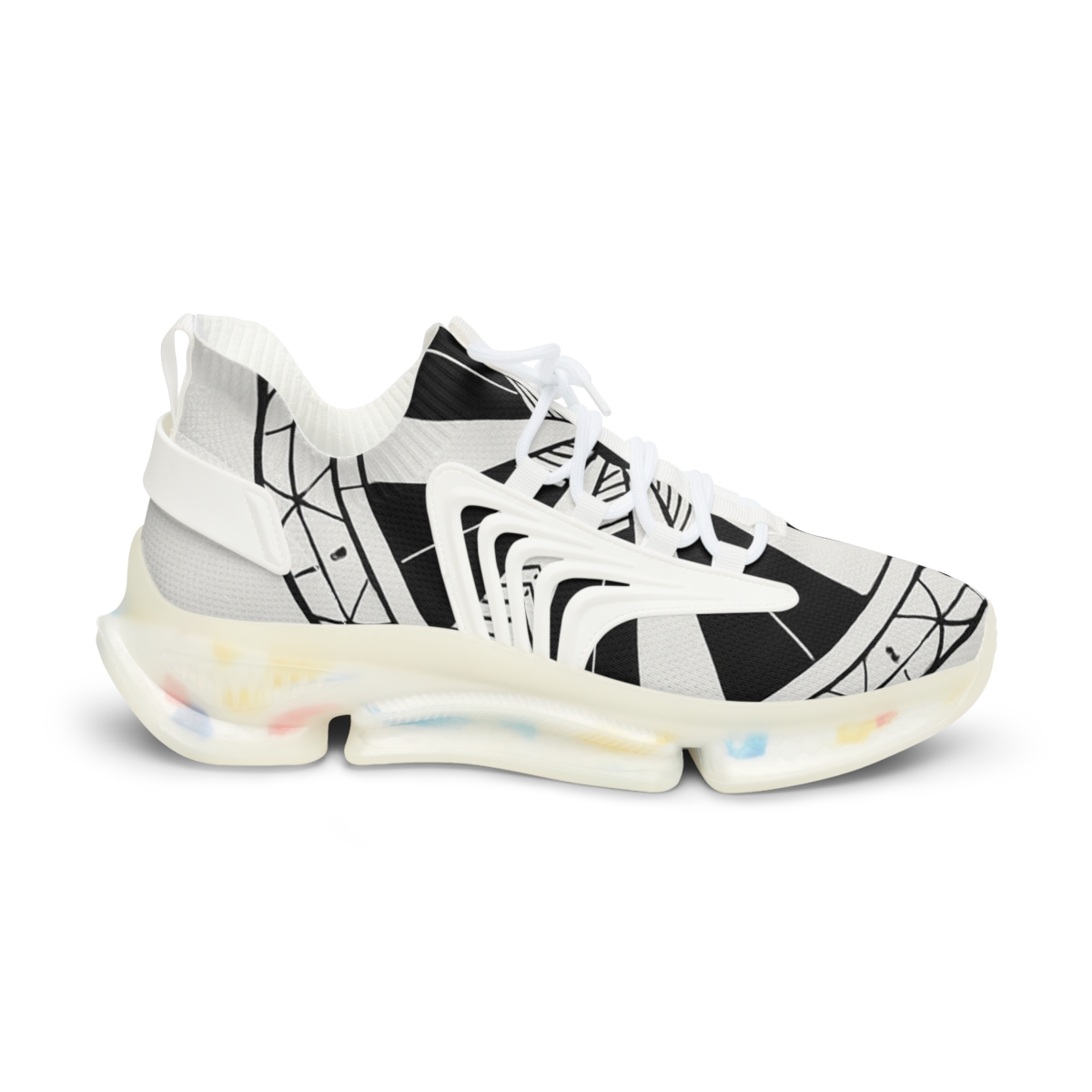 Monochrome Petal Matrix Disc designer branded sneakers