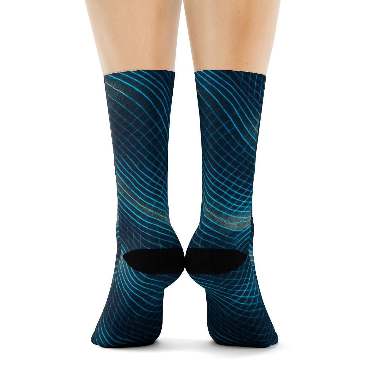 Moire Lattice Interference Weave sports performance socks